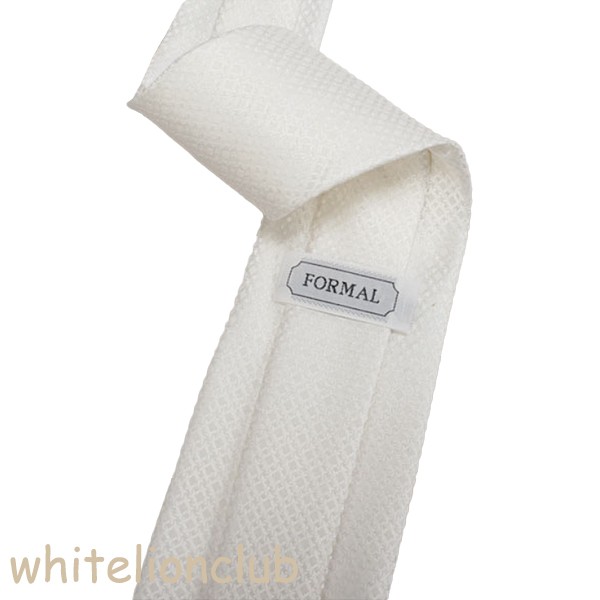 シルク 絹100% 礼装 ネクタイ ポケットチーフ付き 日本製 白の通販はau ...