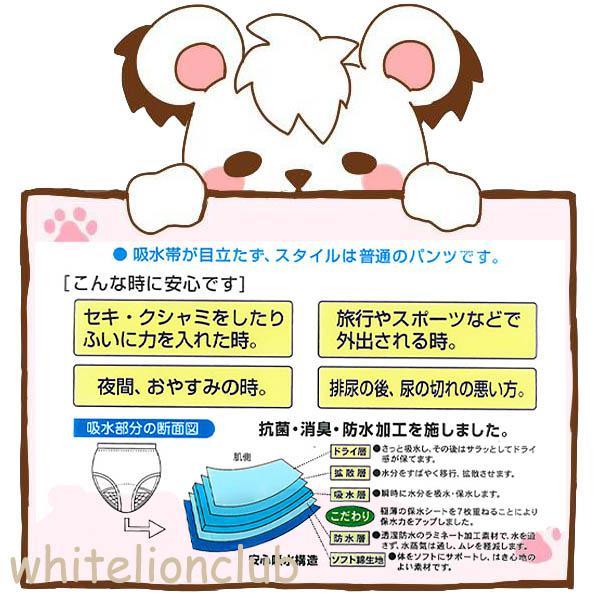 紳士 失禁パンツ 5枚セット さわやか失禁 ニットトランクス 失禁トランクス 尿漏れパンツ 吸水パンツ W661 M/L/LL_3