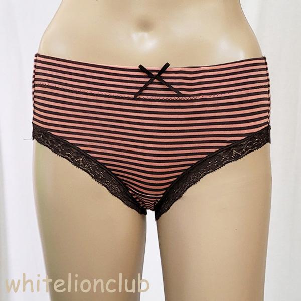 サニタリーショーツ ヒップハンガー ボーダー ウイング対応 生理用