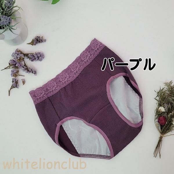 サニタリーショーツ ナイト用 ウエストレース 夜用 生理用ショーツ 日本製 10枚セット M/L/LL