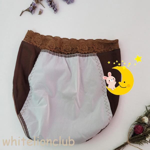 サニタリーショーツ ナイト用 ウエストレース 夜用 生理用ショーツ 日本製 10枚セット M/L/LL