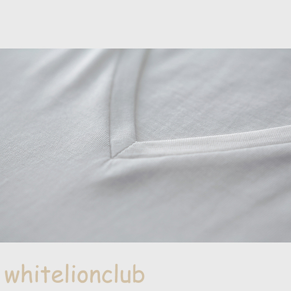 tシャツ メンズ シルク&コットン 男の絹 長袖 VネックTシャツ GM-200 M