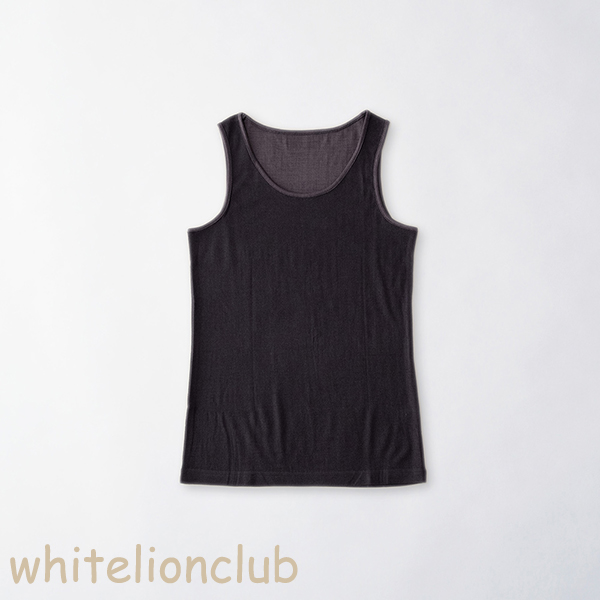 タンクトップ レディース 肌側シルク100% 外側ウール100% エアリーシルク ノースリーブ シャツ SW-20 M/L/LL タンクトップ レディース 肌側シルク100% 外側ウール100% エアリー
