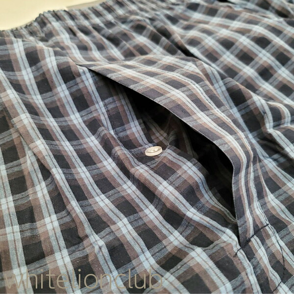 トランクス 2枚組3セット 布帛 抗菌防臭 消臭 前開き 綿100% 柄