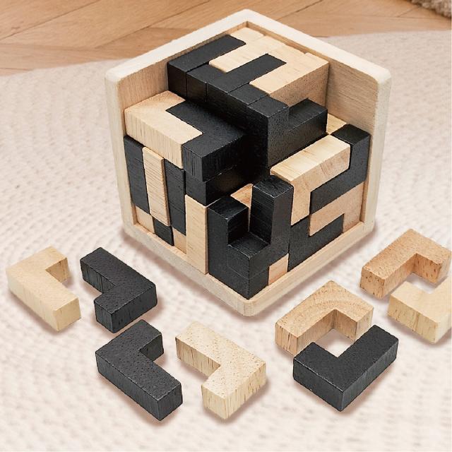 木製 ブロックパズル テトリス パズル 知育玩具 知育パズル 子供 大人