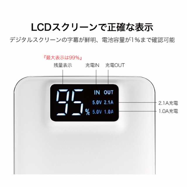 モバイルバッテリー 10 000mah 大容量 軽量 Iphone11 Iphonexs Iphone8 Plus Iphone Android スマホ 充電器 ポケモンgo Hoco Hoco Bt01の通販はau Pay マーケット Jiang