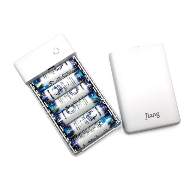 乾電池式 モバイルバッテリー 単3アルカリ電池 6本 タイプC マイクロ
