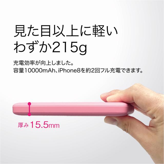 モバイルバッテリー 10000mAh 大容量 液晶残量表示付 iPhoneXS plus