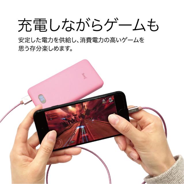 モバイルバッテリー 10000mAh 大容量 液晶残量表示付 iPhoneXS plus