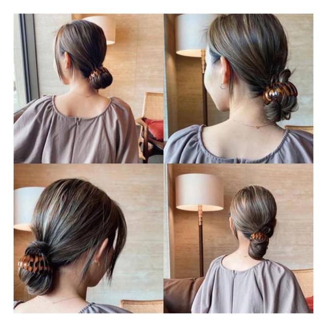ブラウン べっこう ヘアクリップ お団子 ポニーリング 韓国 2個セット グレー Amazon.co.jp: ジアン ポニーリング ヘアリング 3色セット ヘア