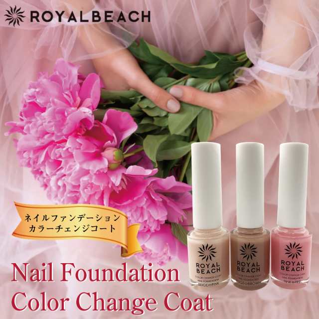 ネイル ファンデーション Royalbeach 太陽光で色が変わる マニュキア 速乾 ネイル ネイルケアグッズ 爪 おしゃれ Rb Nailの通販はau Pay マーケット Jiang