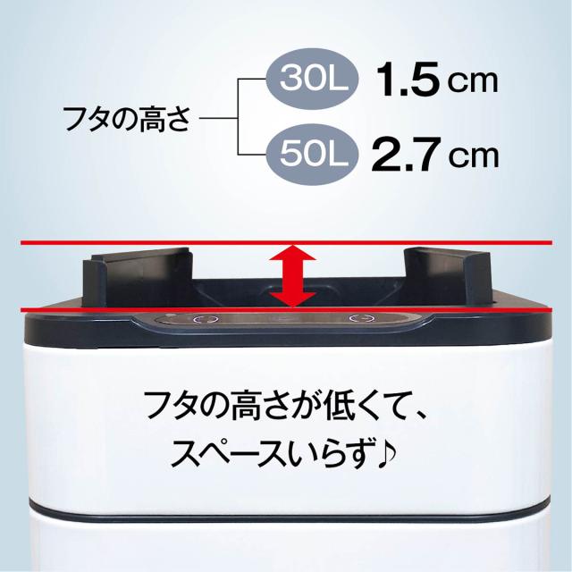 ゴミ箱 自動開閉 センサー式 50L 大容量 スリム 両開き フタ付き 電池式 爆買 ゴミ箱 自動開閉 容量50L ゴミ袋対応 人感センサー