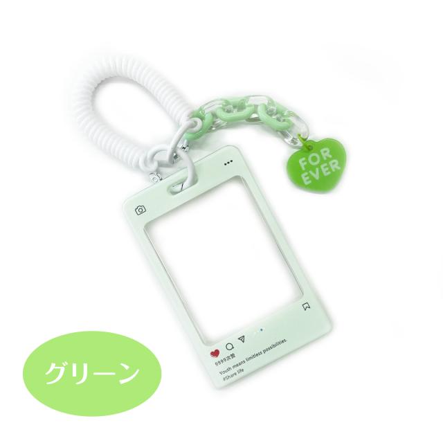 フォトキーホルダー 定期入れ パスケース アイドル 韓国 トレカ