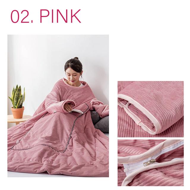 着る布団 ロング 着る毛布 ふとん ブランケット 袖付き 布団 手が出せる あったかグッズ kiru-futon_14