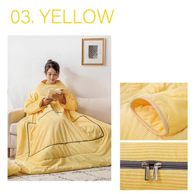 着る布団 ロング 着る毛布 ふとん ブランケット 袖付き 布団 手が出せる あったかグッズ kiru-futon_15