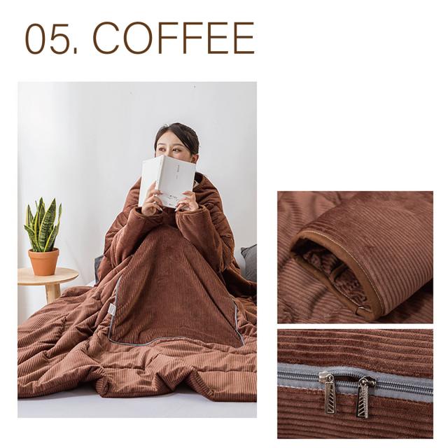 着る布団 ロング 着る毛布 ふとん ブランケット 袖付き 布団 手が出せる あったかグッズ kiru-futon_17