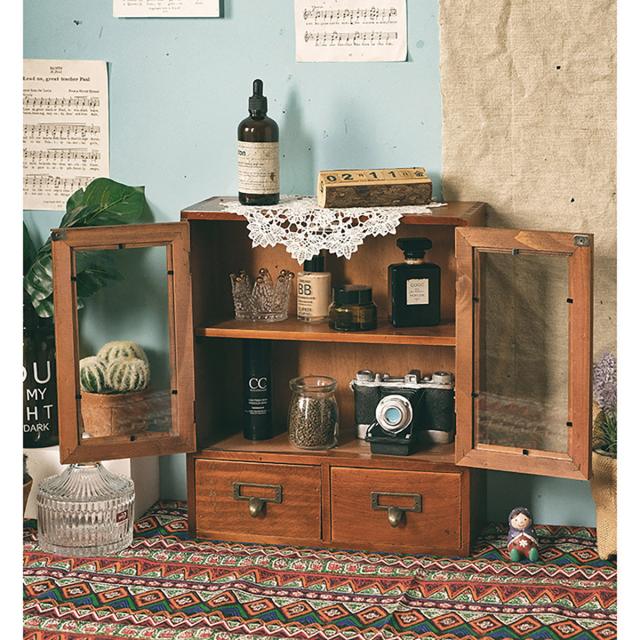 木製 卓上 小物入れ 引き出し ミニチェスト アンティーク ウッド 収納