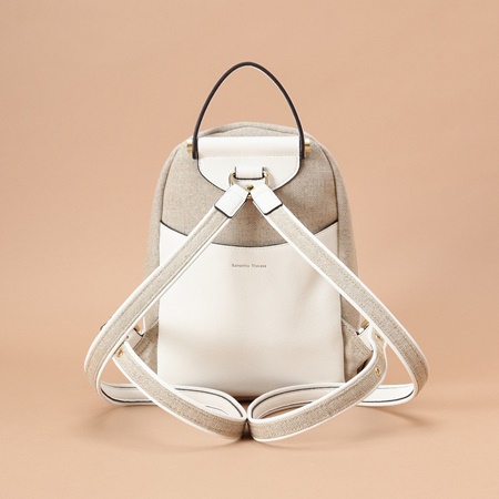 サマンサタバサ リュック リネンミニリュック ホワイト Samantha