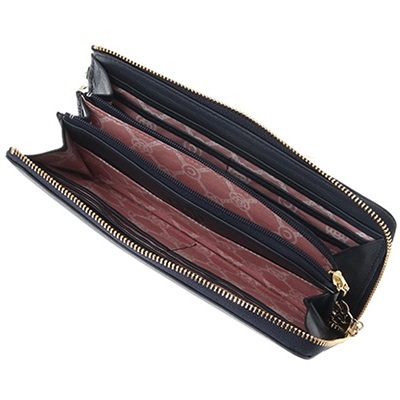 クレイサス 財布 長財布 ワッフル Lファスナー ネイビー CLATHAS ブランド 正規品 新品 ギフト プレゼント 人気 おすすめ 誕生日 記念日 クリスマス 送料無料 ラッピング無料_3