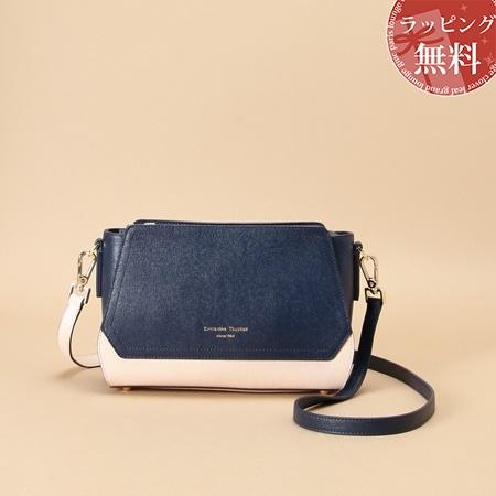 サマンサタバサ Samantha Thavasa ショルダーバッグ バイカラーイタリアンスプレットレザーショルダーバッグ ネイビーの通販は 28,990円