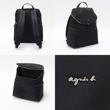 アニエスべー agnes b リュック バックパック ブラック ブランド 正規品 新品 ギフト プレゼント 人気 おすすめ 誕生日 記念日 クリスマス 送料無料 ラッピング無料_1