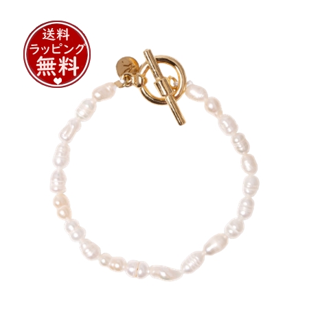 アニエスべー agnes b ブレスレット BRACELET 淡水パールブレスレット ホワイト の通販は