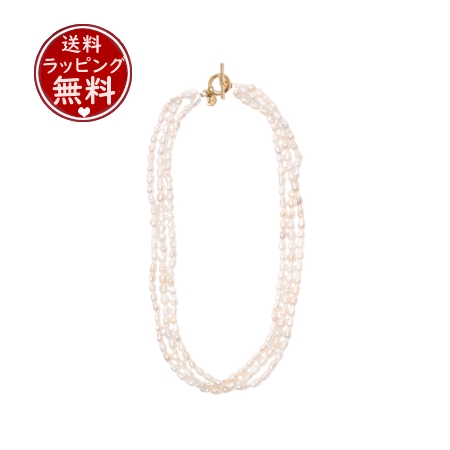 アニエスべー agnes b ネックレス 淡水パールネックレス ホワイト の 
