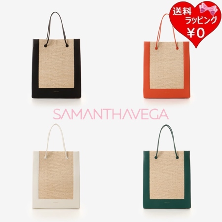 サマンサタバサ サマンサベガ Samantha Vega トートバッグ ショッパー風カゴトートバッグ A4サイズ対応  ブランド 正規品 新品 ギフト プレゼント 人気 おすすめ 誕生日 記念日 クリスマス 送料無料 ラッピング無料