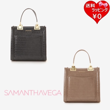サマンサタバサ サマンサベガ Samantha Vega ハンドバッグ クロコ調BOXハンドバッグ  ブランド 正規品 新品 ギフト プレゼント 人気 おすすめ 誕生日 記念日 クリスマス 送料無料 ラッピング無料