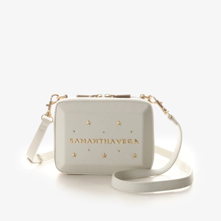SAMANTHAVEGA スターショルダーバッグ ナノスクエアスターストーンショルダーバッグ(FREE ブラック