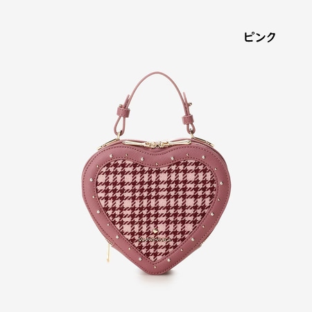 サマンサベガ Samantha Vega ショルダーバッグ 千鳥ハート型ショルダーバッグ 2way  ブランド 正規品 新品 ギフト プレゼント 人気 おすすめ 誕生日 記念日 クリスマス 送料無料 ラッピング無料 サマンサベガ Samantha Vega ショルダーバッグ 千鳥ハート型ショルダー