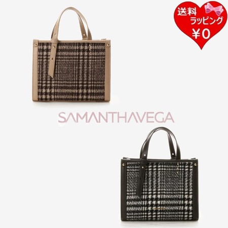 サマンサベガ Samantha Vega ハンドバッグ チェック横型ハンドバッグ 2way