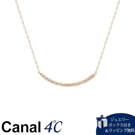カナルヨンドシー Canal 4℃ カナル4℃ アクセサリー K18ピンクゴールド ネックレス ダイヤモンド の通販は