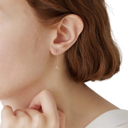 カナルヨンドシー Canal 4℃ ピアス  K18イエローゴールド ピアス アクアマリン K18イエローゴールド ピアス | 151941152001 | 公式Canal４