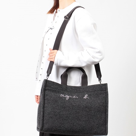アニエスベー agnes b ショルダーバッグ 2wayトートバッグ PC対応 通勤 通学  ブランド 正規品 新品 ギフト プレゼント 人気 おすすめ 誕生日 記念日 クリスマス 送料無料 ラッピング無料_5