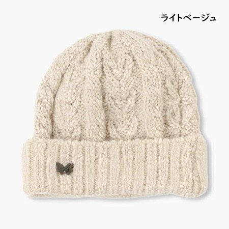 アナスイ ANNASUI 帽子 ニット帽 ハートケーブルニットワッチ 日本製