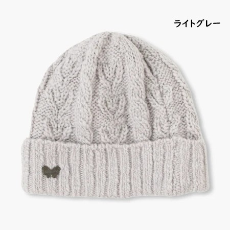 アナスイ ANNASUI 帽子 ニット帽 ハートケーブルニットワッチ 日本製