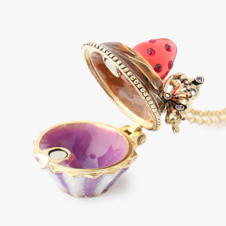 アナスイ ANNASUI ネックレス カップケーキモチーフ レッド ブランド 正規品 新品 ギフト プレゼント 人気 おすすめ 誕生日 記念日 クリスマス 送料無料 ラッピング無料_3