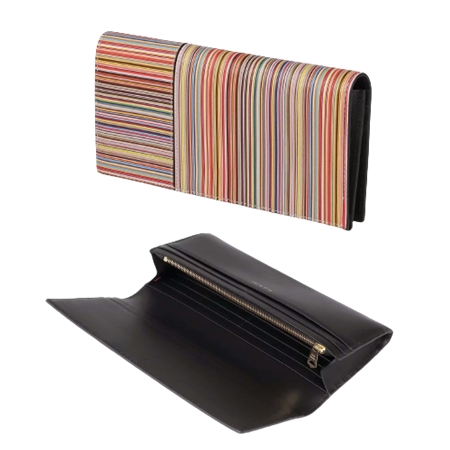 Paul Smith ポールスミス 財布 長財布 シグネチャーストライプ