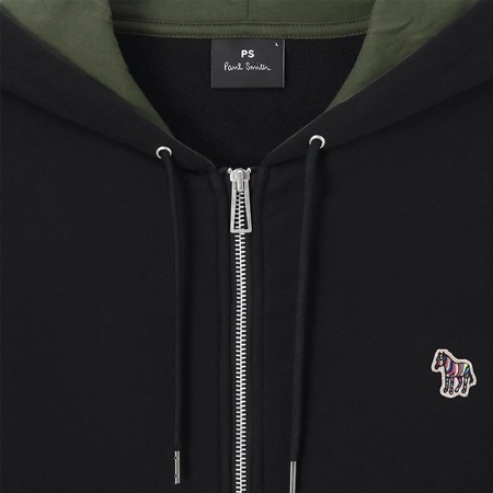 【Paul Smith】パーカー ゼブラワッペン コットン ブラック ポール・スミス Paul Smith パーカー ゼブラワッペン スウェット