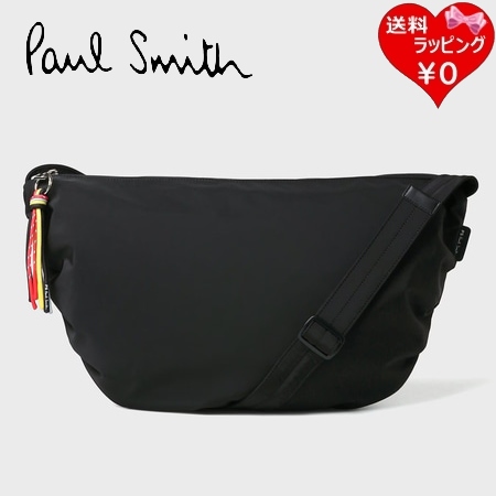 【送料無料】【ラッピング無料】ポールスミス Paul Smith ショルダーバッグ PSライトポリエステル ブラック  の通販は