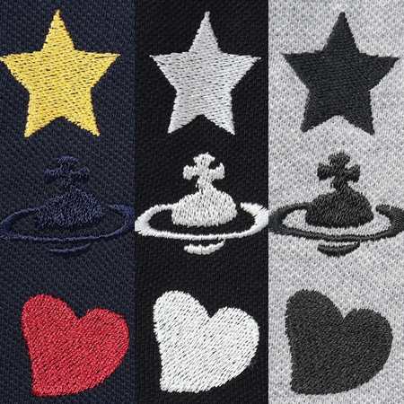 ヴィヴィアンウエストウッド Vivienne Westwood ポロシャツ HEART STAR ...