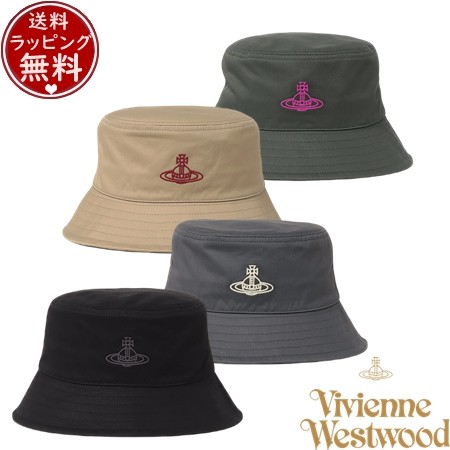 【送料無料】【ラッピング無料】ヴィヴィアン ウエストウッド Vivienne Westwood 帽子 オーガニックコットンツイル バケットハット