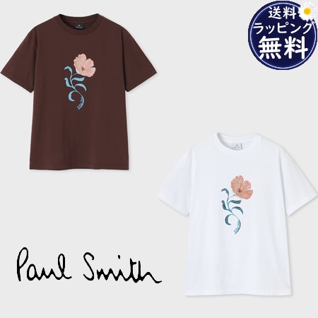 ポールスミス Paul Smith Tシャツ ウィメンズ PS Poppies 半袖Tシャツ 綿100%  ブランド 正規品 新品 ギフト プレゼント 人気 おすすめ 誕生日 記念日 クリスマス 送料無料 ラッピング無料