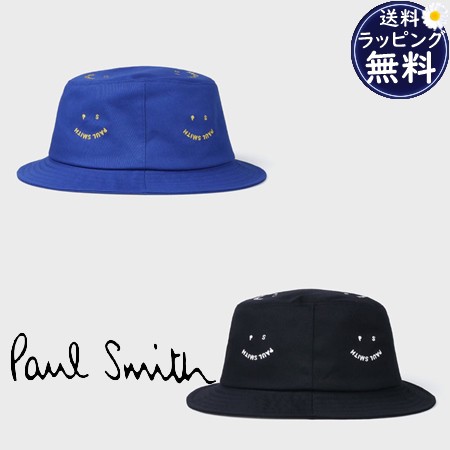 【送料無料】【ラッピング無料】ポールスミス Paul Smith 帽子 Happy バケットハット オーガニックコットン 綿100%