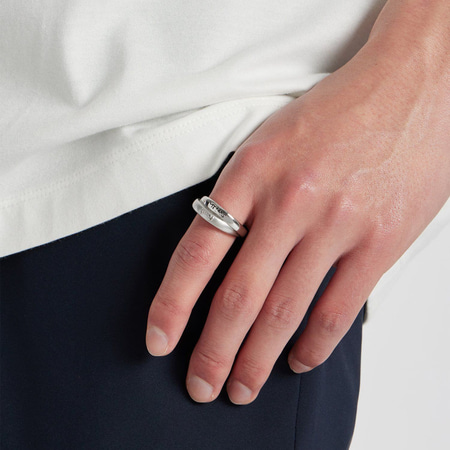 極点スミス Paul Smith 輪っか Double Ring Motif 明けひろげ輪っか 日本製 しろがね色  ブランド名 定まり品 新品 差し上げ物 差し上げ物 一般受け おすすめ 生まれ落ちる日 不死化日 クリスマス 貨物輸送無料 ラッピング無料