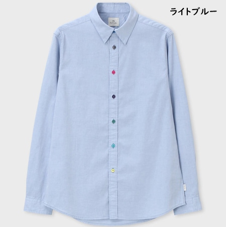 ポールスミス Paul Smith 長袖 シャツ カジュアルシャツ マルチカラーボタン 綿100% ブランド 正規品 新品 ギフト プレゼント 人気 おすすめ 誕生日 記念日 クリスマス 送料無料 ラッピング無料_1
