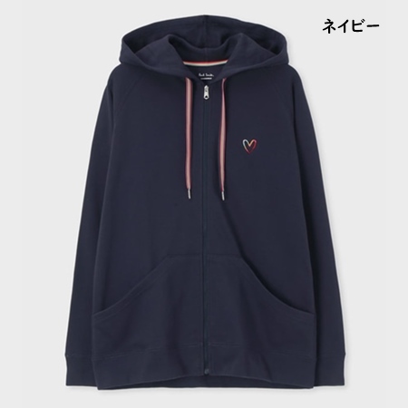 送料無料 ラッピング無料 ポールスミス Paul Smith パーカー スウェット ウィメンズ スワールハート フーデッドパーカ 綿100%_1