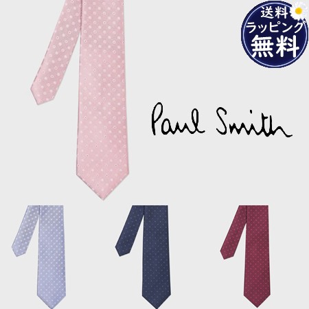 【送料無料】【ラッピング無料】ポールスミス Paul Smith ネクタイ カラーポイント フラワー タイ 日本製 シルク100%