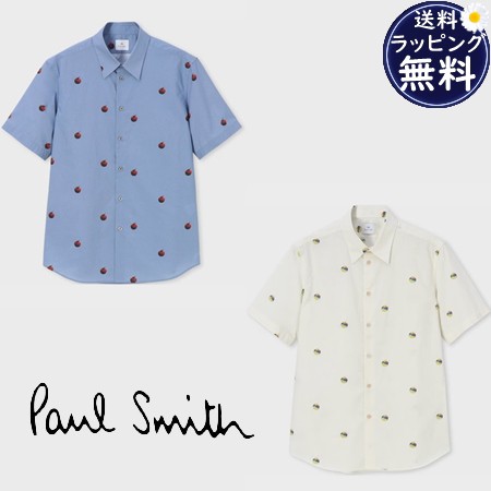 【送料無料】【ラッピング無料】ポールスミス Paul Smith 半袖シャツ カジュアルシャツ Tomato 綿100%